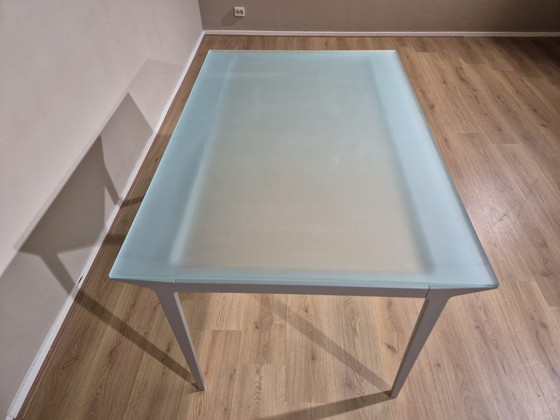 Image 1 of Cassina Artico 345 - Eettafel - Glas - Aluminium - Design