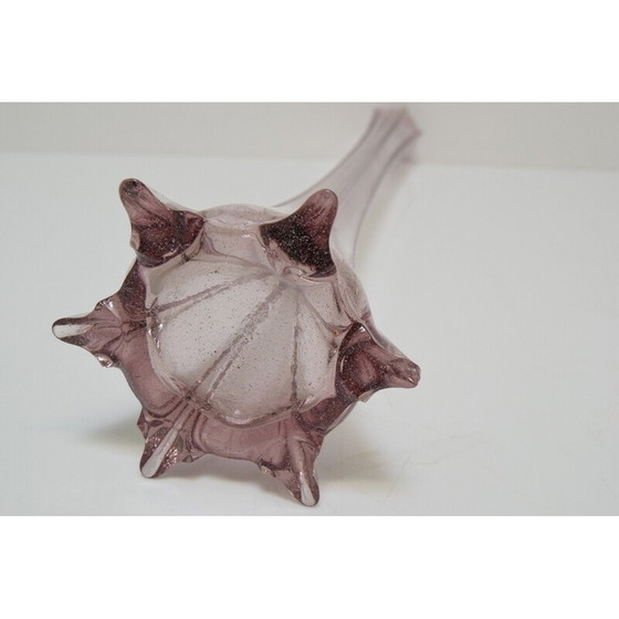 Image 1 of Vintage vaas van Tsjechisch kunstglas door Glaswerk Novy Bor, jaren 1950