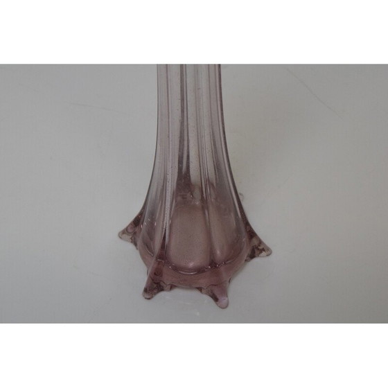 Image 1 of Vintage vaas van Tsjechisch kunstglas door Glaswerk Novy Bor, jaren 1950