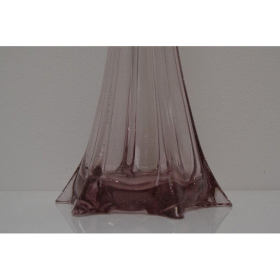 Image 1 of Vintage vaas van Tsjechisch kunstglas door Glaswerk Novy Bor, jaren 1950