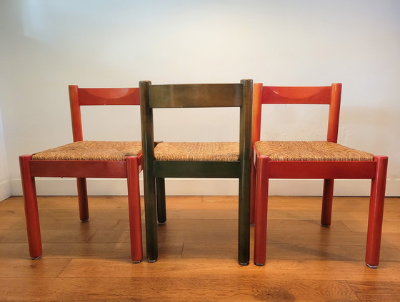 Image 1 of 3x Vintage Stoelen Uit 1975