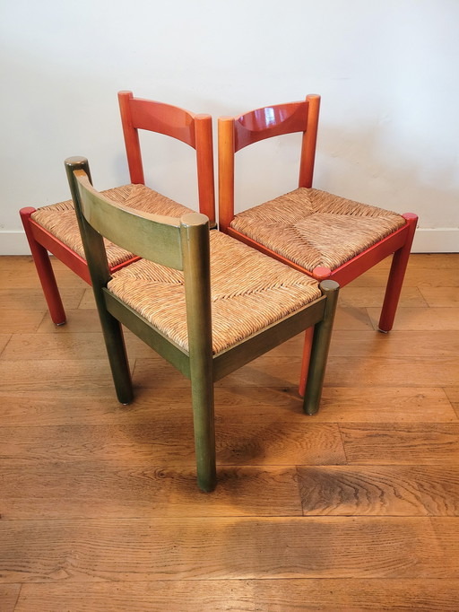 3x Vintage Stoelen Uit 1975