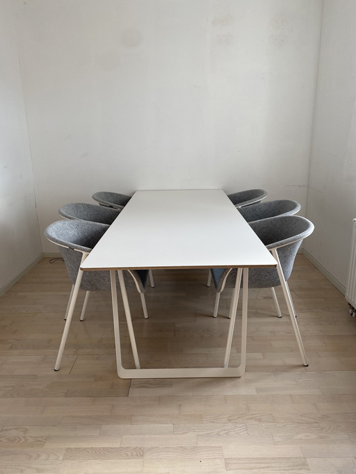 6x De Vorm Lj1 eetkamerstoelen - Laurens Van Wieringen