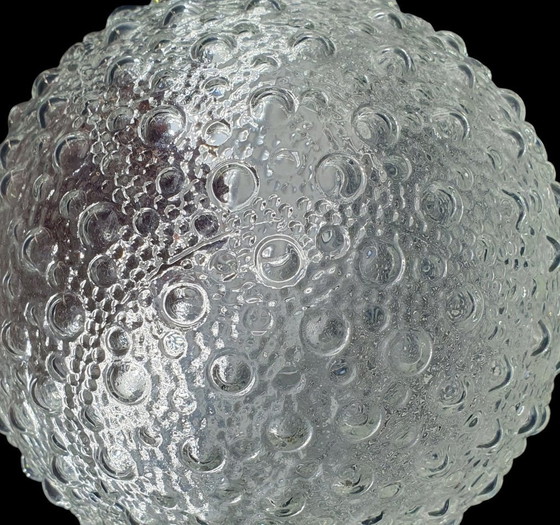 Image 1 of 2117 Vintage Glazen Plafonniere Met Bubbeltjes