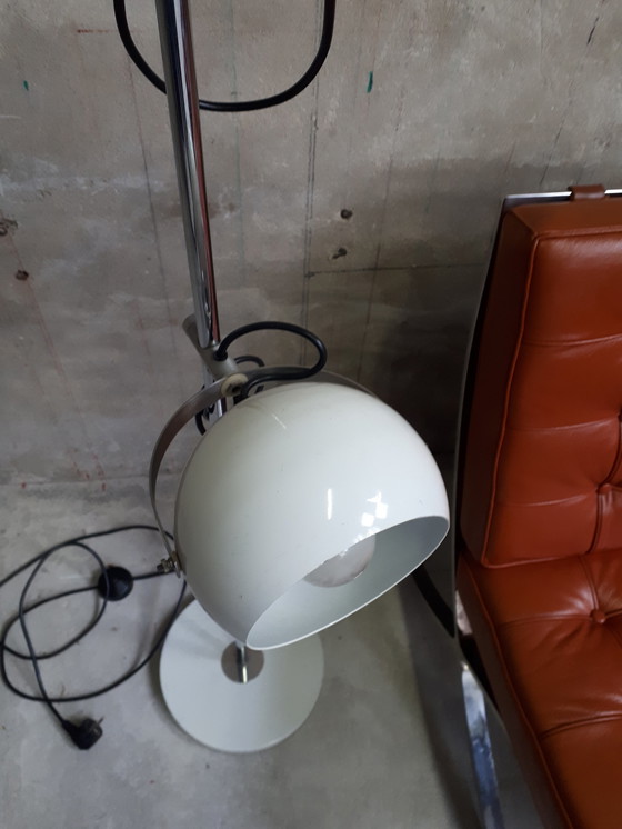 Image 1 of Vintage witte bollen vloerlamp