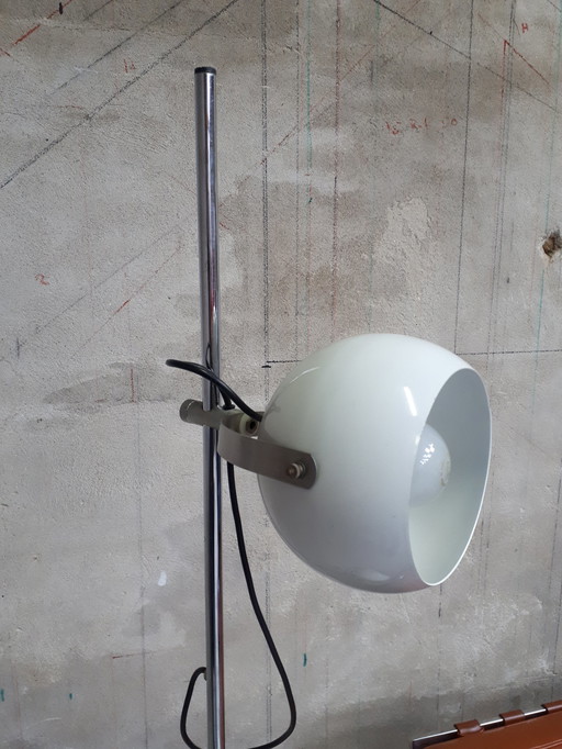 Vintage witte bollen vloerlamp