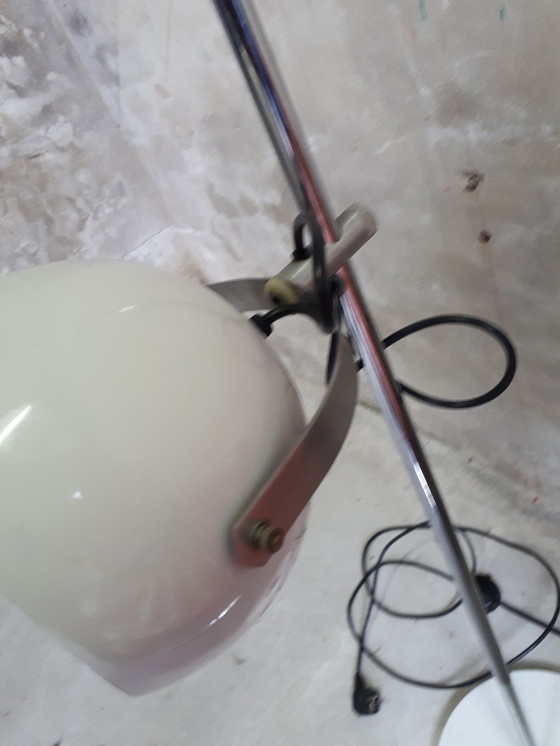 Image 1 of Vintage witte bollen vloerlamp