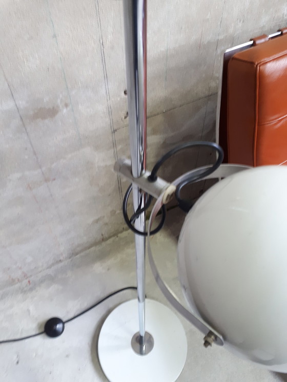 Image 1 of Vintage witte bollen vloerlamp