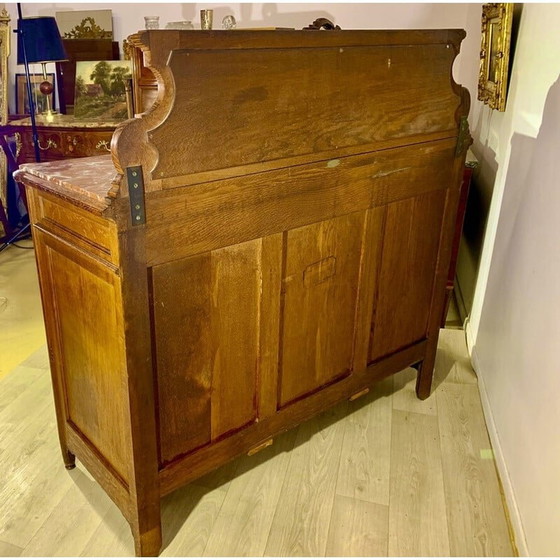 Image 1 of Vintage highboard in massief eikenhout