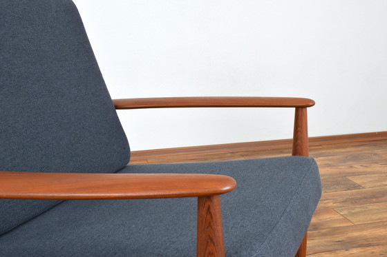 Image 1 of Mid Century Deense Teakhouten Loungestoel Door Grete Jalk Dla France & Søn, 1960S.