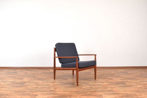 Mid Century Deense Teakhouten Loungestoel Door Grete Jalk Dla France & Søn, 1960S.