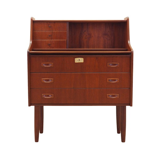 Teakhouten secretaire, Deens ontwerp, 1970S, Productie: Denemarken