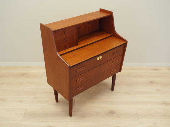 Image 1 of Teakhouten secretaire, Deens ontwerp, 1970S, Productie: Denemarken