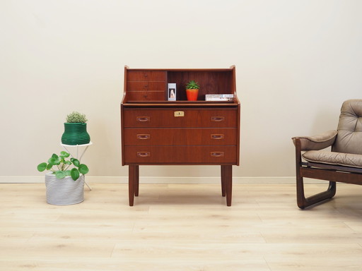 Teakhouten secretaire, Deens ontwerp, 1970S, Productie: Denemarken