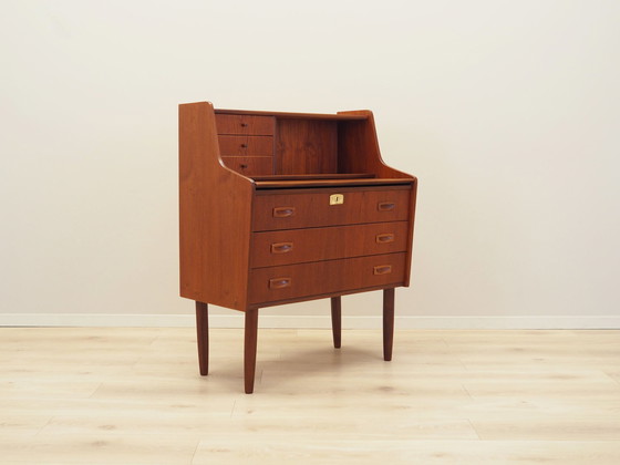 Image 1 of Teakhouten secretaire, Deens ontwerp, 1970S, Productie: Denemarken