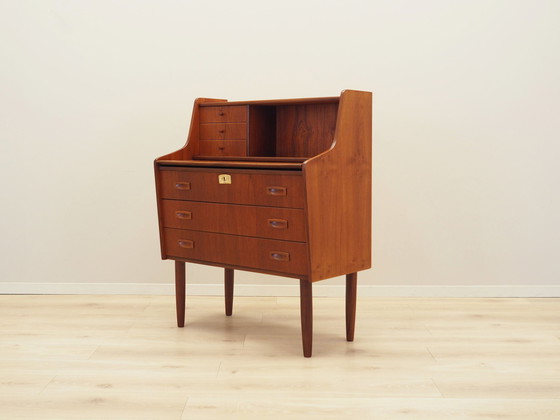 Image 1 of Teakhouten secretaire, Deens ontwerp, 1970S, Productie: Denemarken