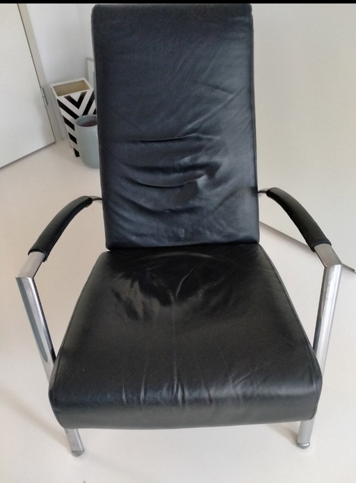 Harvink Club fauteuil zwart