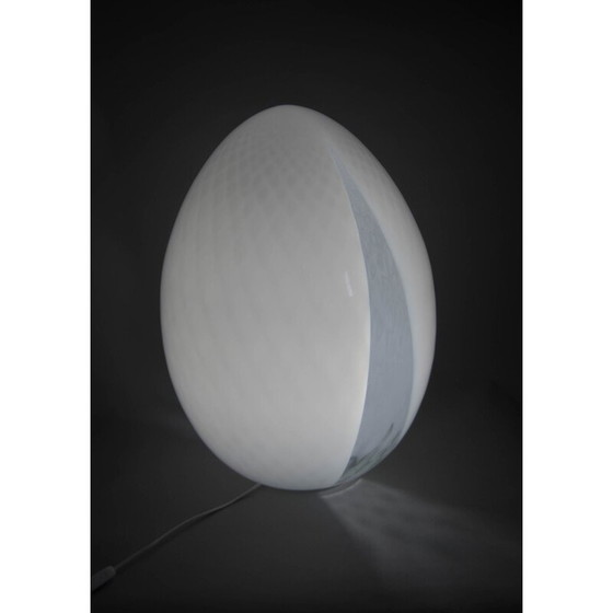 Image 1 of Vintage reusachtige Murano glazen eierlamp, Italië jaren 2000