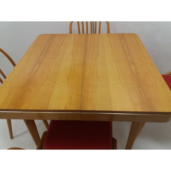 Image 1 of Vintage eetkamerset van Antonín Šuman voor Fa Jiton en Ton, Tsjecho-Slowakije 1960