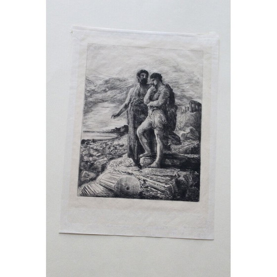 Image 1 of Oude papiergravure, Japan