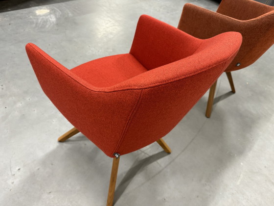 Image 1 of 2 Rolf Benz 640 Eetkamerstoelen Stof