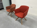 2 Rolf Benz 640 Eetkamerstoelen Stof