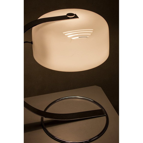 Image 1 of Vintage Tropic bureaulamp in chroomstaal en wit acryl voor Raak, Nederland 1970