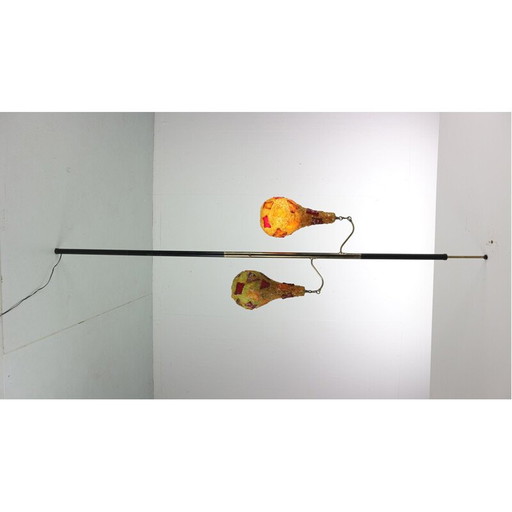 Vintage veelkleurige vloerlamp