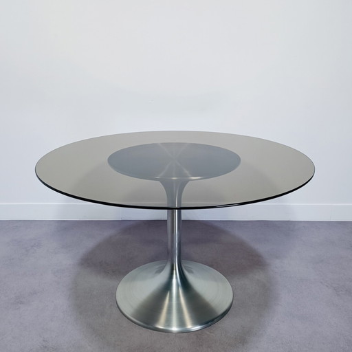 Vintage ronde eettafel