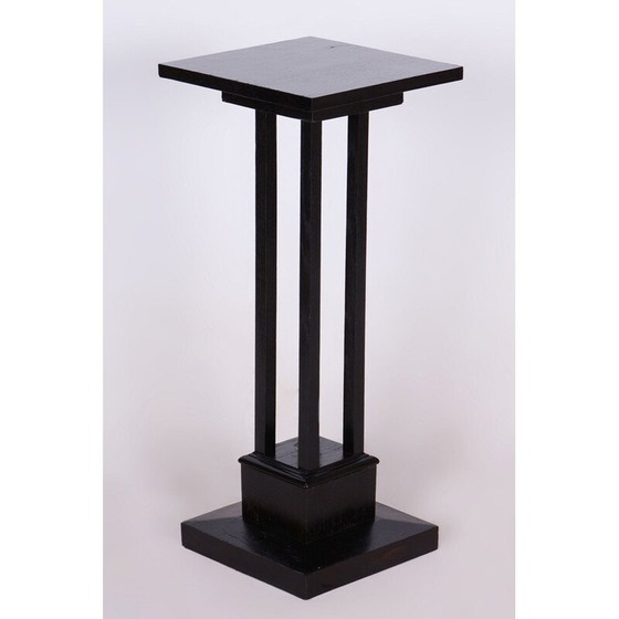 Image 1 of Vintage Art Deco eiken sokkel, Tsjecho-Slowakije 1920