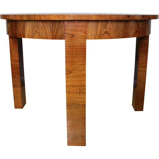 Vintage modernistische uitschuifbare eettafel, jaren 1930