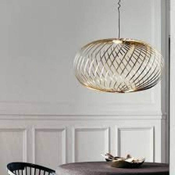 Image 1 of Tom Dixon, Twee Maal Spring Pendant, Brass Uitvoering, Nieuwstaat Medium