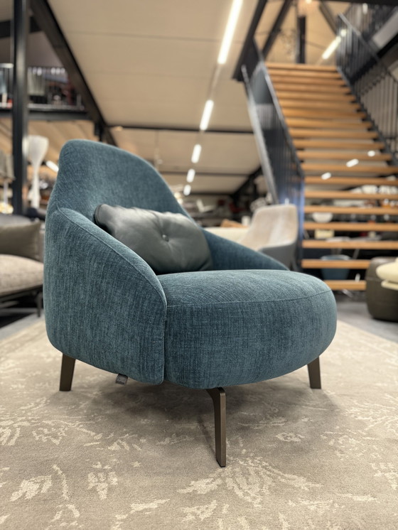 Image 1 of Leolux Jill Fauteuil stof Blauw 