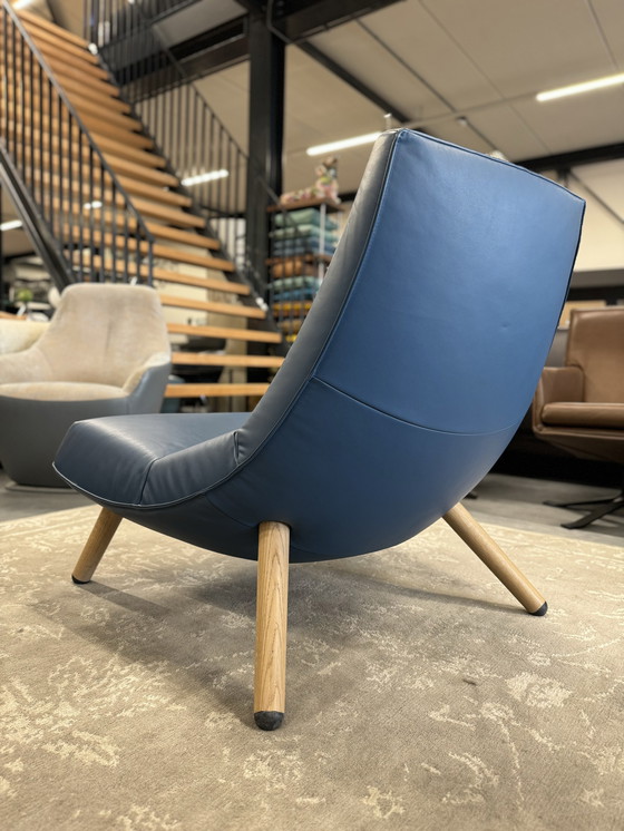 Image 1 of Montis Olivier Fauteuil blauw leer 