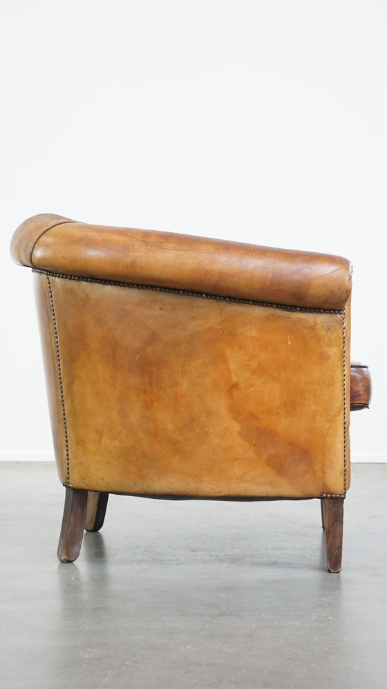 Image 1 of Vintage Schapenleren Clubfauteuil