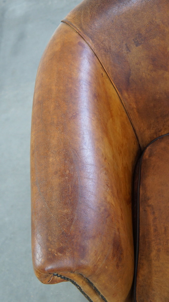 Image 1 of Vintage Schapenleren Clubfauteuil