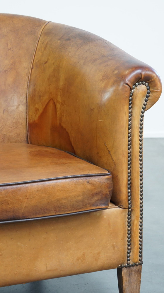 Image 1 of Vintage Schapenleren Clubfauteuil