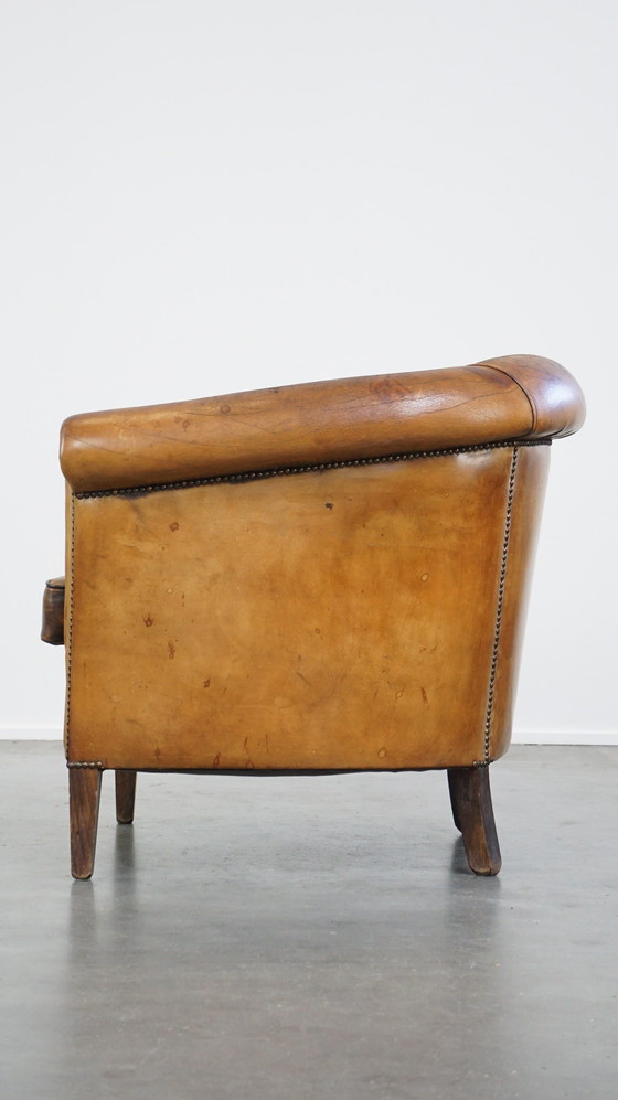 Image 1 of Vintage Schapenleren Clubfauteuil