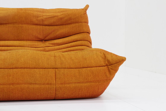 Image 1 of Ligne Roset Togo 2 Zits Sofa Oranje Michel Ducaroy