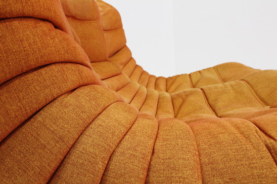 Image 1 of Ligne Roset Togo 2 Zits Sofa Oranje Michel Ducaroy