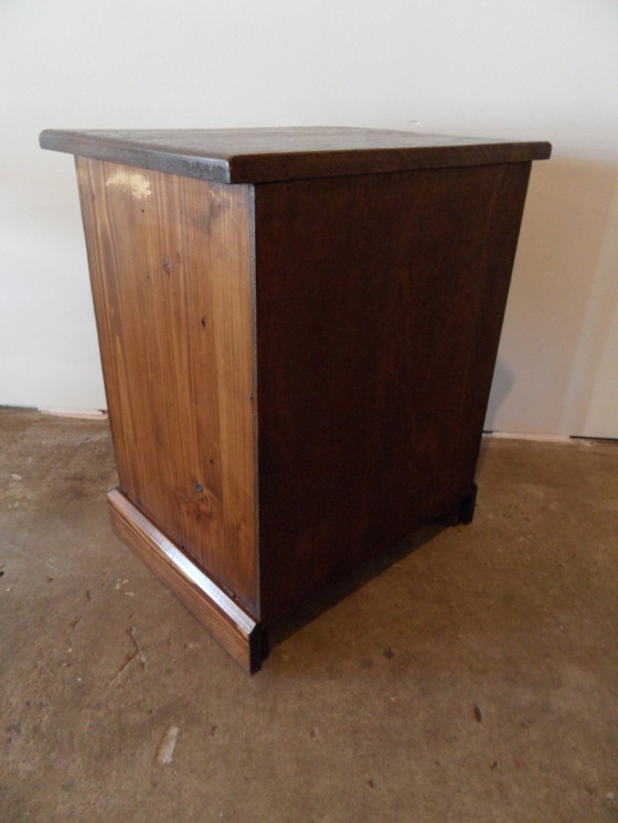 Image 1 of Vintage archiefkast met lades