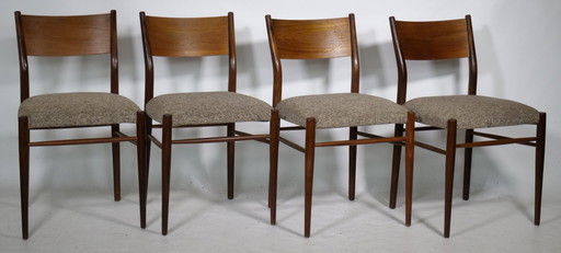 4x Georg Leowald eetkamerstoelen