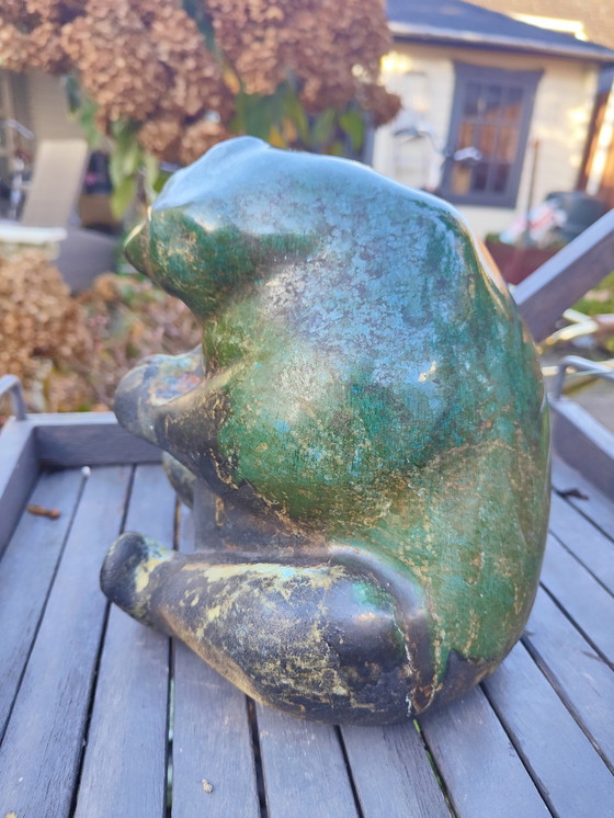 Image 1 of Vintage Tony Evans sculptuur beer