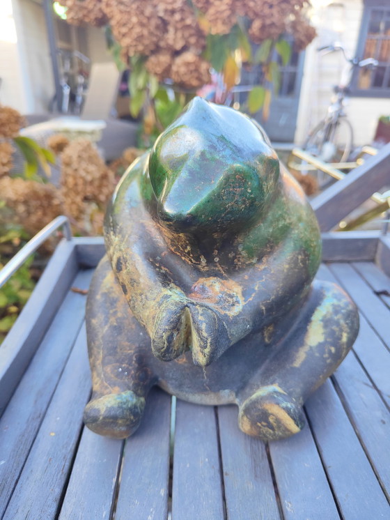 Image 1 of Vintage Tony Evans sculptuur beer