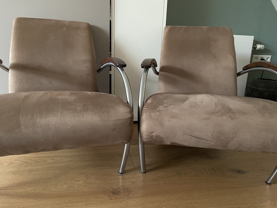 Image 1 of Gelderland 5470 fauteuil - taupe - set van 2 of los te koop