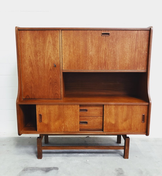 Image 1 of Teak houten Highboard