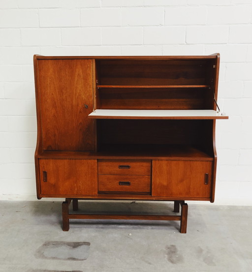 Teak houten Highboard