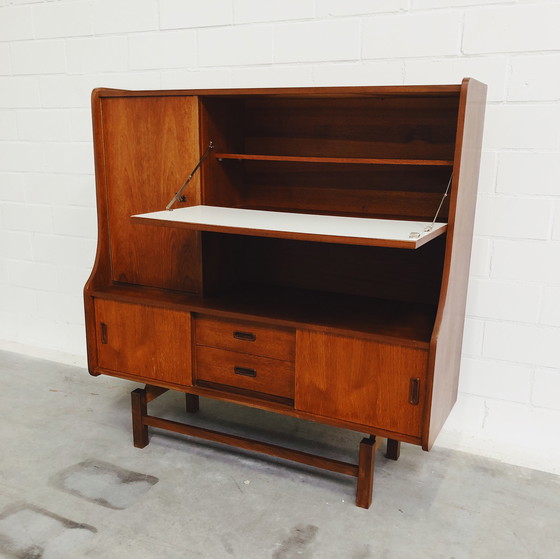 Image 1 of Teak houten Highboard
