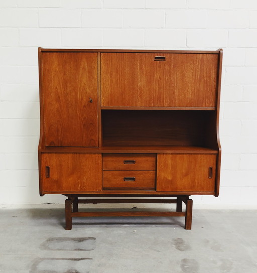 Teak houten Highboard