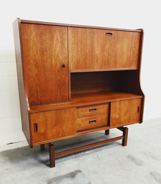 Image 1 of Teak houten Highboard